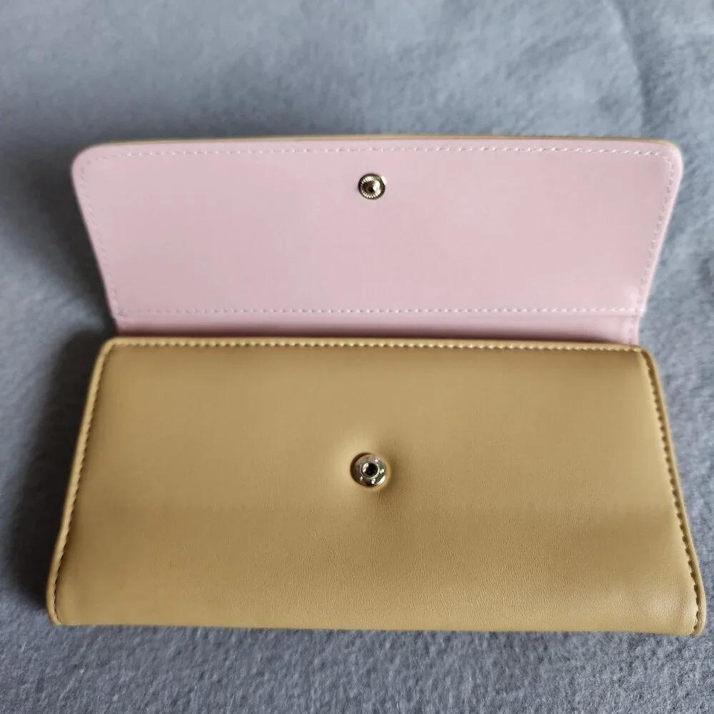 Fossil Wallet Women's Tan Yellow Faux Leather Pleather